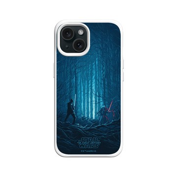 iPhone 15 SolidX 白 - 迪士尼-星際大戰 Star Wars - 原力覺醒：凱羅·忍&芬恩-電影系列