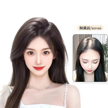 【巴黎精品】現貨+預購 真髮假髮透氣假髮片輕量免打理整頂假髮角色扮演隱形增髮-高顱頂女假髮2色a1kx10