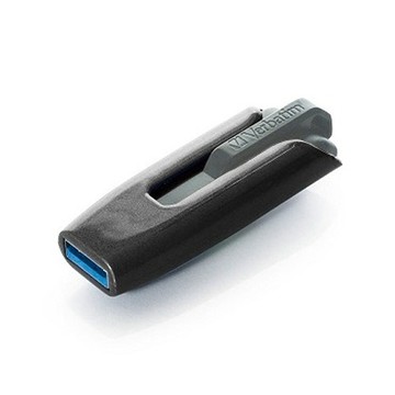Verbatim USB 3.0超高速讀取80MB/S StorenGo USB 3.0伸縮隨身碟 32GB (灰黑)