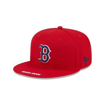 NEW ERA 男女 9FIFTY MLB VISOR 波士頓紅襪 紅 NE14889027