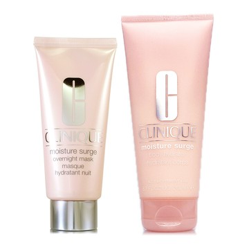 CLINIQUE倩碧 水磁場深層保濕晚安面膜100ml +水磁場長效保濕身體乳200ml (正統公司貨)