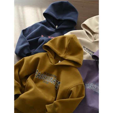 潮范 兒童連帽字母衛衣 男童女童寬松套頭衫 中大童 春秋款童裝