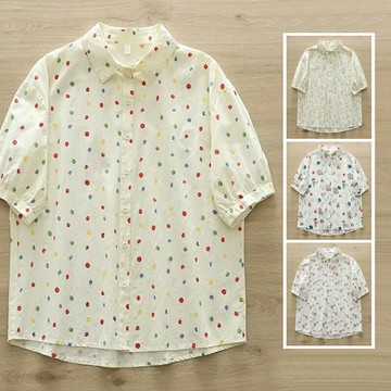 ＊ORead＊森女系卡通印花上衣(4色ML)