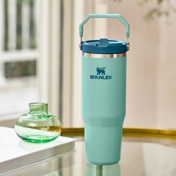 STANLEY 經典系列 IceFlow 手提吸管杯2.0 0.88L / 松柏綠