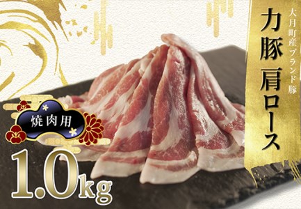 力豚肩ロース　焼き肉用1kg