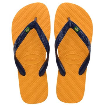 havaianas 哈瓦士 巴西人字拖 男款 Brasil 黃國旗夾心 涼鞋 拖鞋 夾腳拖 海灘鞋【南風百貨】
