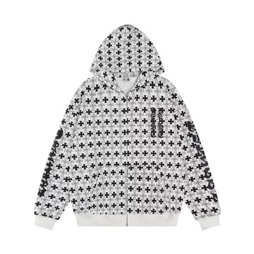 秋冬新款休閒百搭寬鬆上衣男十字架潮牌大學T男