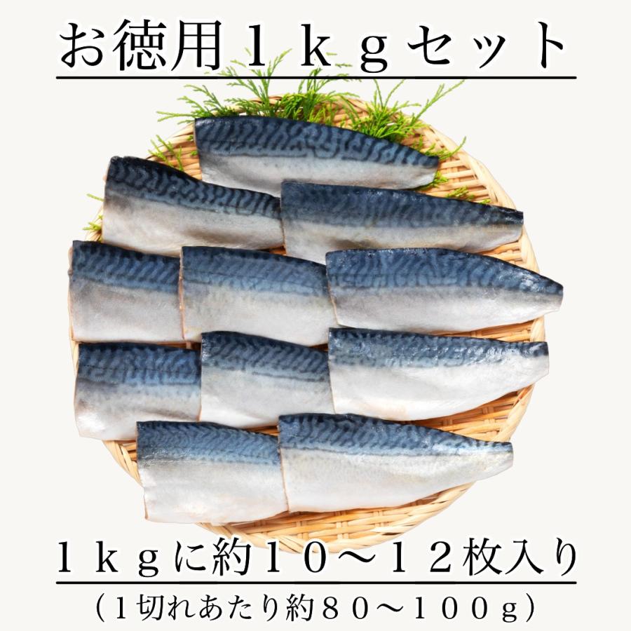 無添加 国産 天然 無塩 鯖 さば 切り身 1kg(約10-12切入) 魚 骨取り 骨なし 塩なし 冷凍 1切約80g〜100gで食べ応え良し 骨抜き 国内加工 加熱用