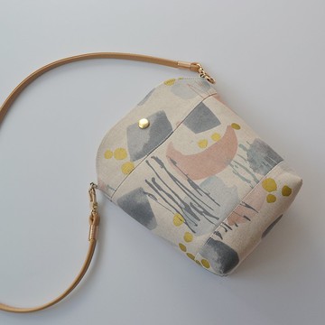 印象星月 布藝側背包 手機包 手機袋