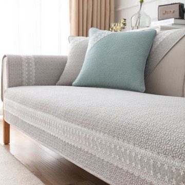 純棉沙發墊四季通用布藝防滑坐墊子輕奢簡約現代沙發套蓋巾可水洗