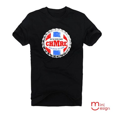 Minidesign-CHMRE復古瓶蓋美式潮流設計短T 五色
