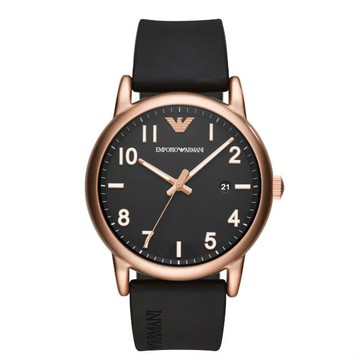 EMPORIO ARMANI 亞曼尼 AR11097 時尚簡約懷舊腕錶/黑面43mm｜樂天全館特惠中★指定刷卡回饋10%