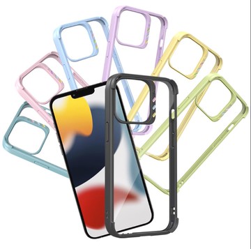 JTLEGEND for iPhone 13 6.1 QCam軍規防摔保護殼附鏡頭防護圈-海藍