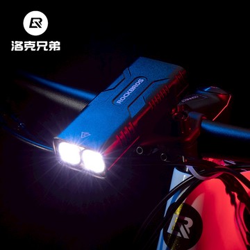 ROCKBROS洛克兄弟旗艦店 前燈 騎行車燈 公路車燈 自行車前燈 山地車燈 強光手電筒 夜骑車燈 USB充電車燈