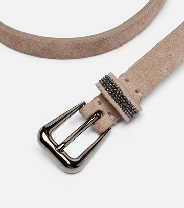 Brunello Cucinelli Monili suede belt