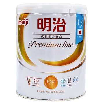 meiji 明治 成長配方食品奶粉 premium line 1至3歲  1個  800g