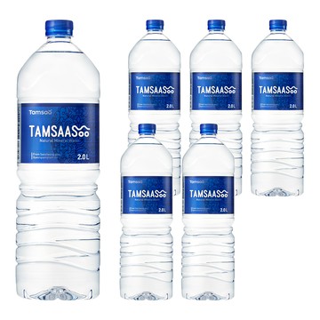 Tamsaa 天然水 2L 天然純淨原味  6瓶