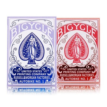 撲克牌♠復古撲克牌 BICYCLE AUTOBIKE No.1 Playing Cards 收藏牌【TW.Magic】