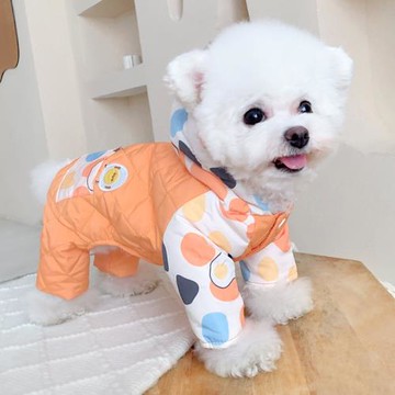 加厚狗狗四腳棉服泰迪博美寵物雪納瑞小狗衣服冬季保暖比熊秋冬款