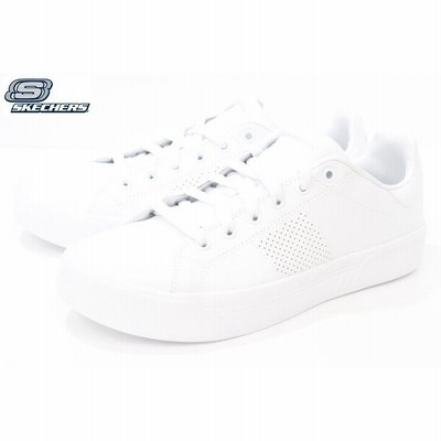 白靴 通学靴 スケッチャーズ レディース スニーカー SKECHERS MASTER GLAM EASY LOOKER 8730043 WHT WHITE