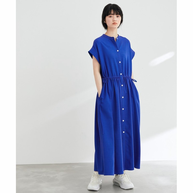 Adam Et Rope アダムエロペ D Fashion Magaseek限定 ウエスト切り替え3wayギャザーワンピース レディース ブルー 44 通販 Lineポイント最大1 0 Get Lineショッピング