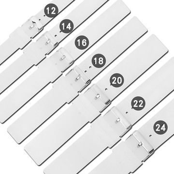Watchband / 舒適耐用輕便運動型矽膠錶帶-半透明白色