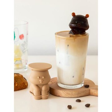 韓國dailylike高顏值創意熊冰塊模具家用制冰食品級硅膠冰格可樂