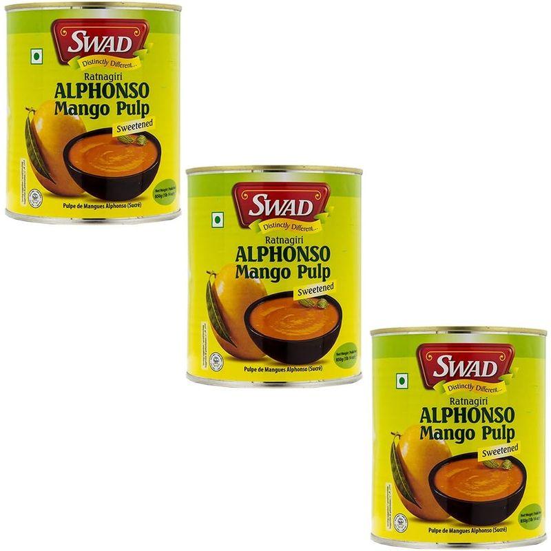 SWAD アルフォンソ マンゴーピューレ 850g 3缶 Mango Pure