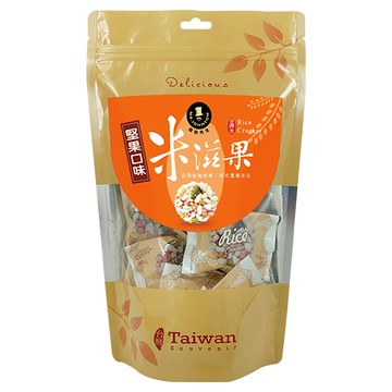 MR.JOHNSON 強森先生 米滋果 堅果口味 台灣在地好米 日本製菓技法 獨立包裝 酥脆爽口  90g  1袋