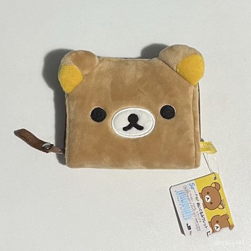 🔥臺灣發貨🔥日係可愛Rilakkuma輕鬆熊經典款零錢包卡包短款錢包毛絨收納包
