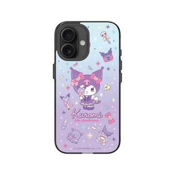 iPhone 16 Clear (相機按鈕) 酷墨灰 - 三麗鷗-酷洛米20週年 - 俏皮魔法-魔幻時刻