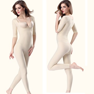 FoxBi.綺慧塑身衣後脫短袖長褲收腹連身長褲(S-3L)