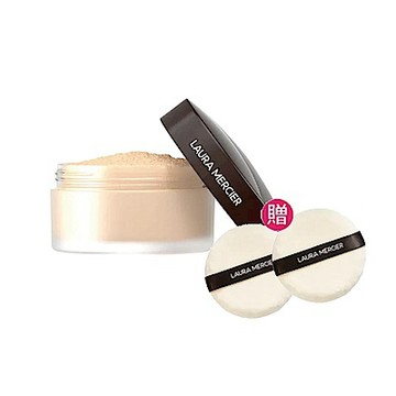 Laura Mercier 蘿拉蜜思 煥顏透明蜜粉 29g 贈 天鵝絨中型粉撲 2入組