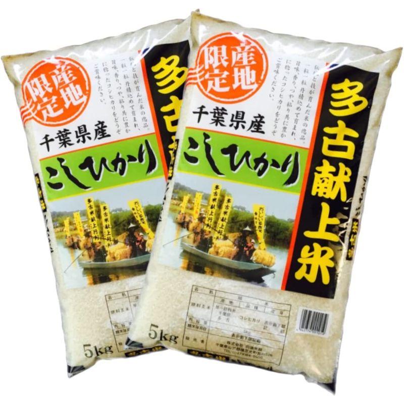 千葉県 多古産 白米 こしひかり 10kg 5kg×2 令和4年産