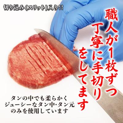 ふるさと納税 岐南町 厚切り牛タン　500g(250g×2パック)