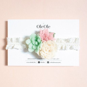 嬰兒頭帶 毛氈花 毛氈布 頭帶 兒童 寶寶 髮飾 髮帶 兒童頭飾