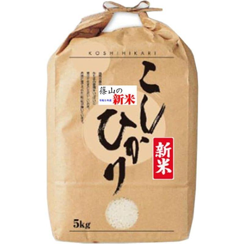 新米 令和5年産 丹波 篠山 コシヒカリ 5kg 兵庫産 (玄米のまま 5kgでお届け)