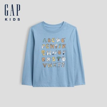 【GAP】babyGap圖案T恤-藍色(911554)