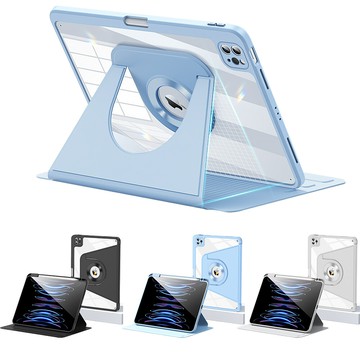 磁吸支架二合一 可旋轉分拆保護殼 apple ipad air6 2024 13吋 皮套 保護套