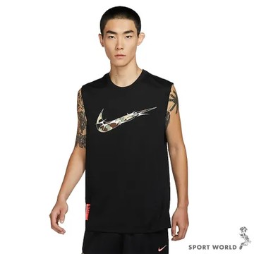 Nike 無袖背心 球衣 男裝 排汗 迷彩 籃球 黑 HM4463-010