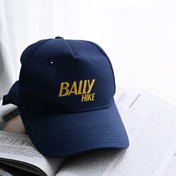 BALLY 6240635 撞色品牌LOGO棉質棒球帽/遮陽帽.藍