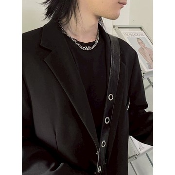 ☆LimeLight☆ 愛心 水鑽 飾品 INS 簡約 百搭 鈦鋼 古巴 古巴項鍊 項鍊 ACC-C11013