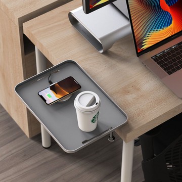 MONITORMATE ProSHELF 高強度床邊型置物架-太空灰 在家工作 防疫