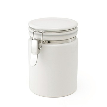 ZERO JAPAN 圓型密封罐  350ml 白色陶瓷罐  1個