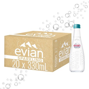【任３箱再８８折】法國 evian 依雲氣泡礦泉水