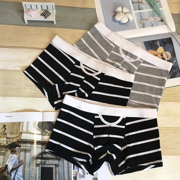 男士內褲 男純棉平角褲 學生青年內褲 全棉低腰內褲 男生性感透氣四角褲 男生內褲 運動內褲 內搭短褲【不二雜貨】