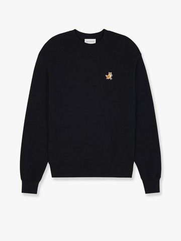 Cotton sweatshirt with speedy fox patch - MAISON KITSUNE - gender_Man
