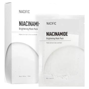 NACIFIC 菸鹼醯胺亮白面膜 - 30g/1.05 oz 使暗沉肌膚清晰清新  10片  1盒