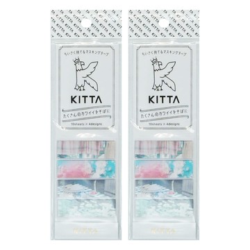 KING JIM HITOTOKI KITTA 隨身攜帶和紙膠帶 KIT066 10張x4設計  多色  2包