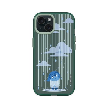 iPhone 15 Clear 憂墨綠 - 迪士尼-皮克斯 PIXAR - 腦筋急轉彎 - 憂憂